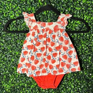 Brand New Red & Pink Strawberry Dress